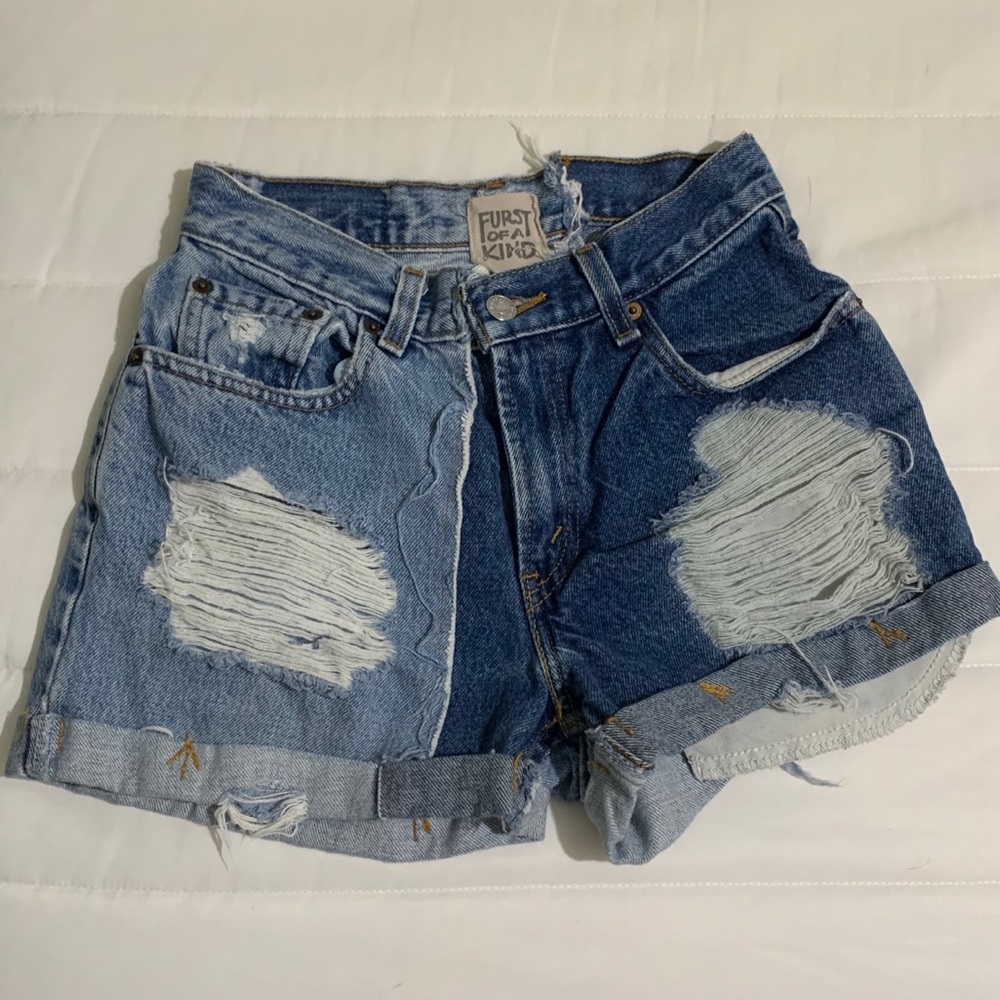 High waisted Jean shorts